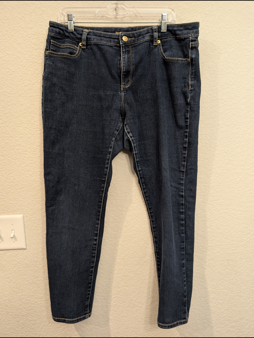 Michael Kors Women's Sz 16 Dark Blue Skinny Jeans